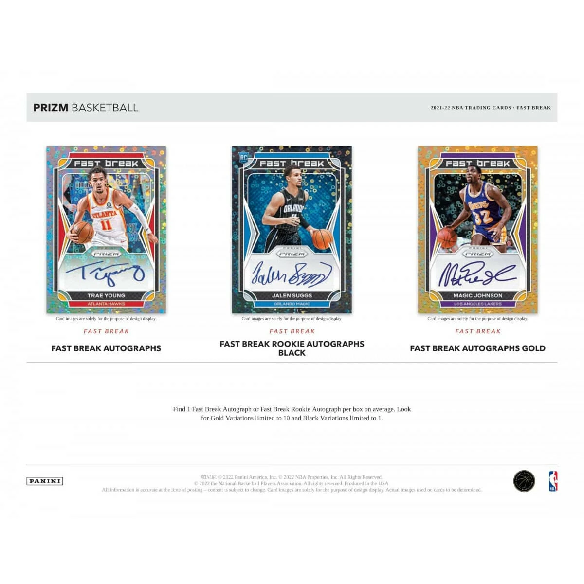 2021/22 Panini Prizm Fast Break Basketball - Hobby Box – Bild 2