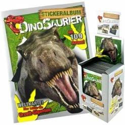 Blue Ocean Dinosaurier Sticker - Album + Display Mit 50 Tüten
