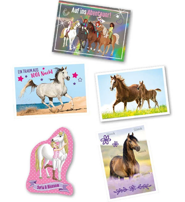 Blue Ocean Horse Club Lieblingspferde Sticker - Blister Mit 7 Tüten (=35 Sticker)