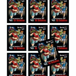 Blue Ocean Die Drei ??? Kids - Räuberjagd Im Freizeitpark Sticker + Cards - 10 Tüten