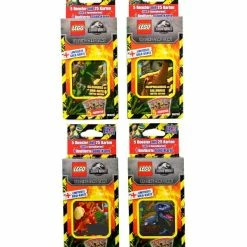 Blue Ocean Lego Jurassic World Trading Cards - Alle 4 Blister