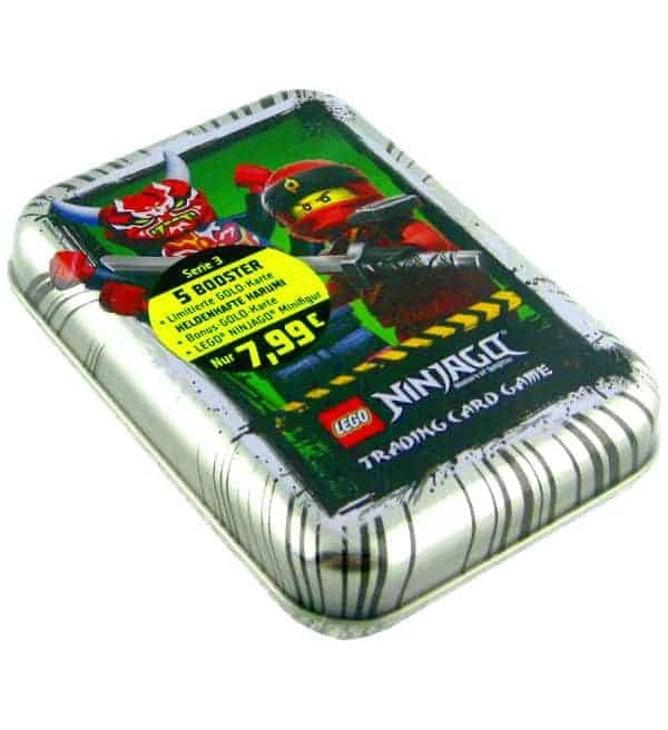 Blue Ocean Lego Ninjago Serie 3 Trading Cards - Mini-Tin Silber