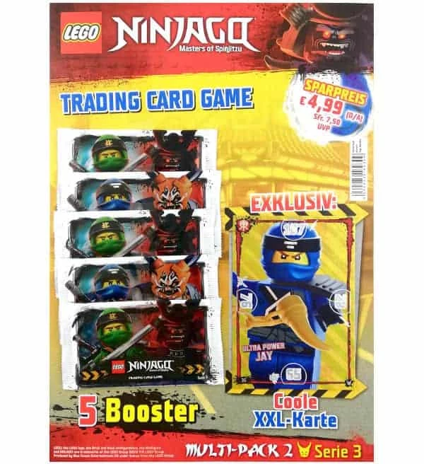 Blue Ocean Lego Ninjago Serie 3 Multi-Pack 2 - XXL-Karte Ultra Power Jay