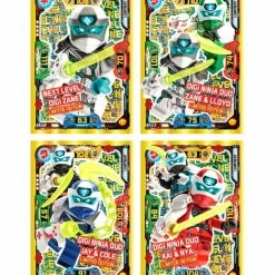 Blue Ocean Lego Ninjago Serie 5 NEXT LEVEL Trading Cards - LE11, LE12, LE13, LE14