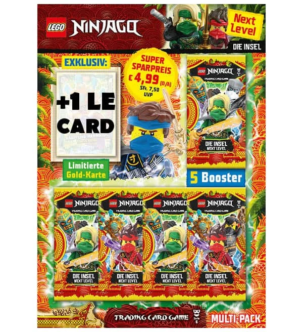 Blue Ocean Lego Ninjago Serie 6 NEXT LEVEL Trading Cards - Multipack
