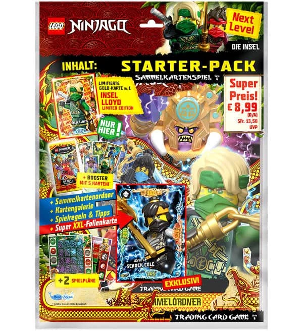 Blue Ocean Lego Ninjago Serie 6 NEXT LEVEL Trading Cards - Starter Pack
