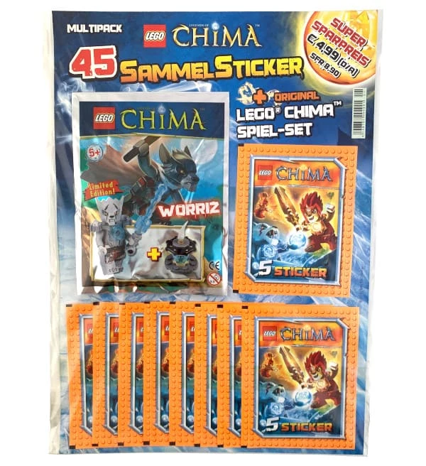Blue Ocean LEGO Legends Of Chima Sticker - Multipack Worriz
