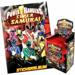 Blue Ocean Power Rangers Super Samurai Sticker - Album + Display Mit 50 Tüten